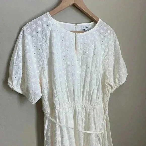 Madewell Eyelet Tassel-Tie Mini Dress Size 10 - Picture 10 of 14